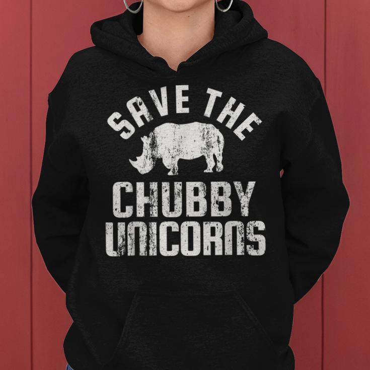 Save The Chubby Unicorns Rhino Rhinoceros Women Women Hoodie