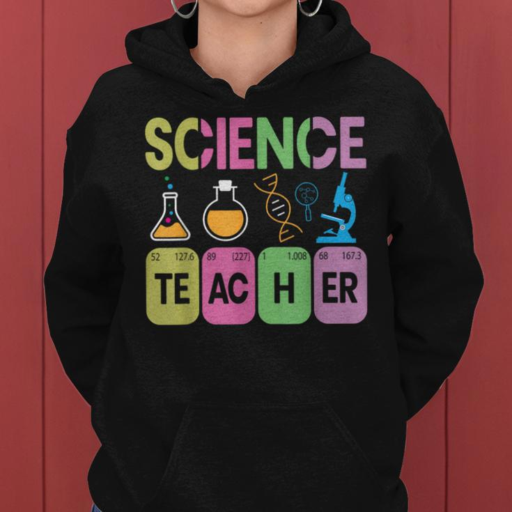 Science Teacher Periodic Table Elements Graphic Women Hoodie
