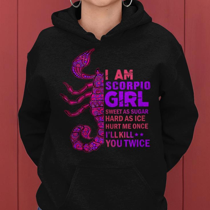 Scorpio Girl Queen October November Scorpion Birthday Zodiac Women Hoodie