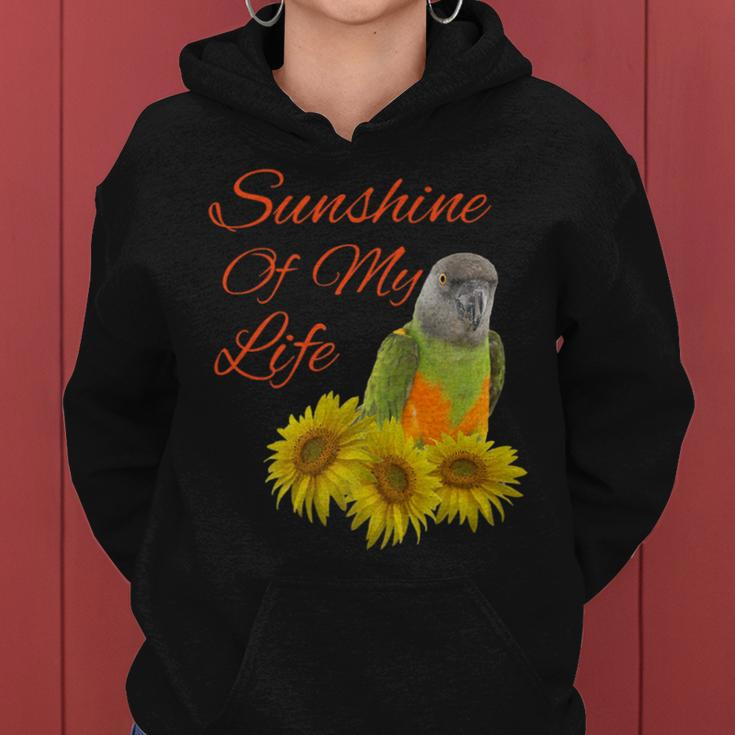 Senegal Parrot Sunshine Sunflower Women Hoodie