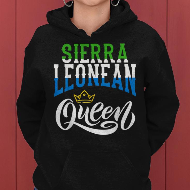 Sierra Leonean Queen Sierra Leonean Sierre Leone Flag Women Hoodie