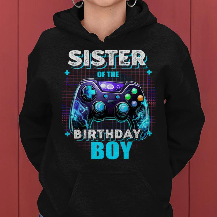 Sister Of The Birthday Boy Matching Video Game Birthday Women Hoodie