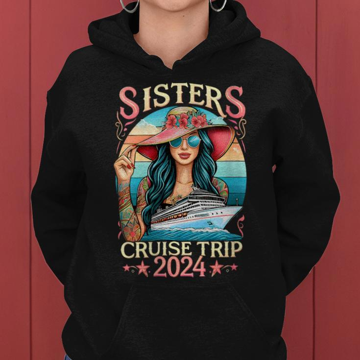 Sisters Cruise Trip 2024 Sister Cruising Vacation Trip Women Hoodie