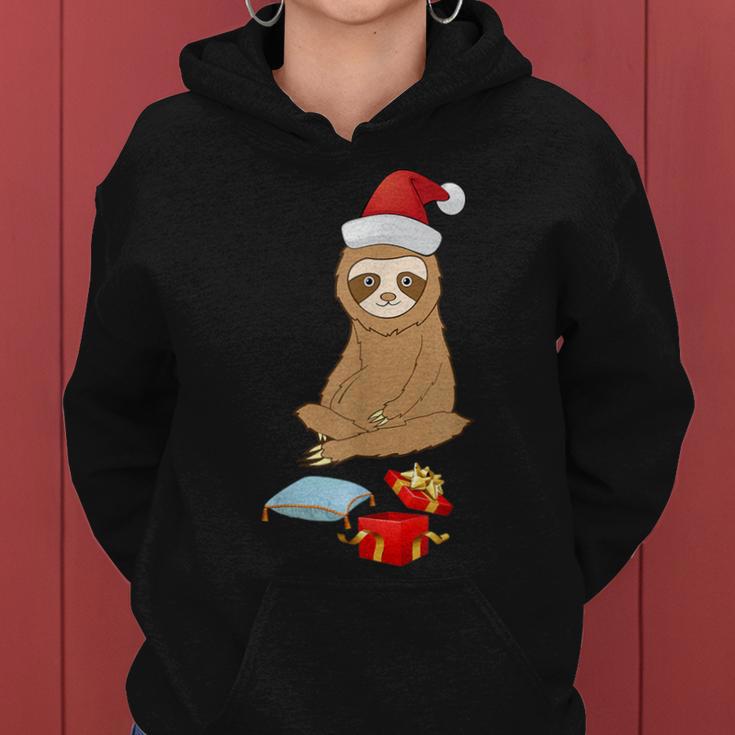 Sloth Getting A Pillow For A Christmas Women Hoodie