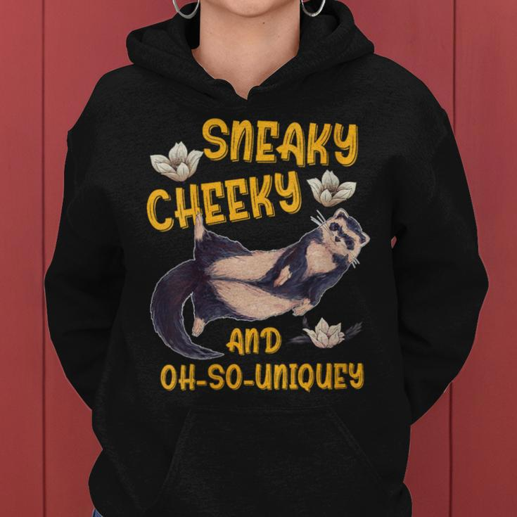 Sneaky Cheeky And Oh-So-Uniquey Weasel Lover Women Hoodie