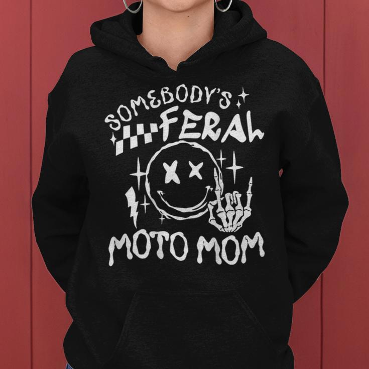 Somebody's Feral Moto Mom Women Hoodie