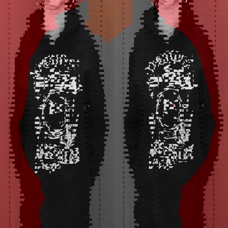 Somebody's Feral Wrestling Mom Retro Mama Life Mother's Day Women Hoodie
