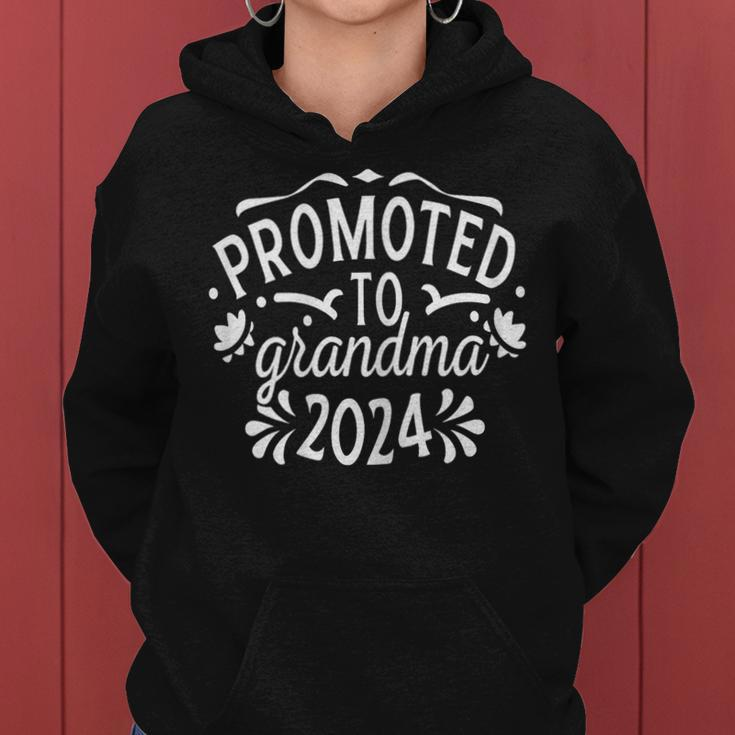 Soon To Be Grandma 2024 New Grandma Promoted To Grandma Women Hoodie