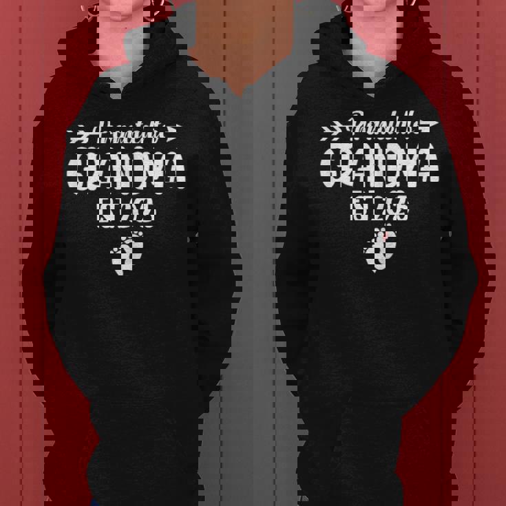 Soon To Be Grandma 2025 Promoted To Grandma Est 2025 Women Hoodie