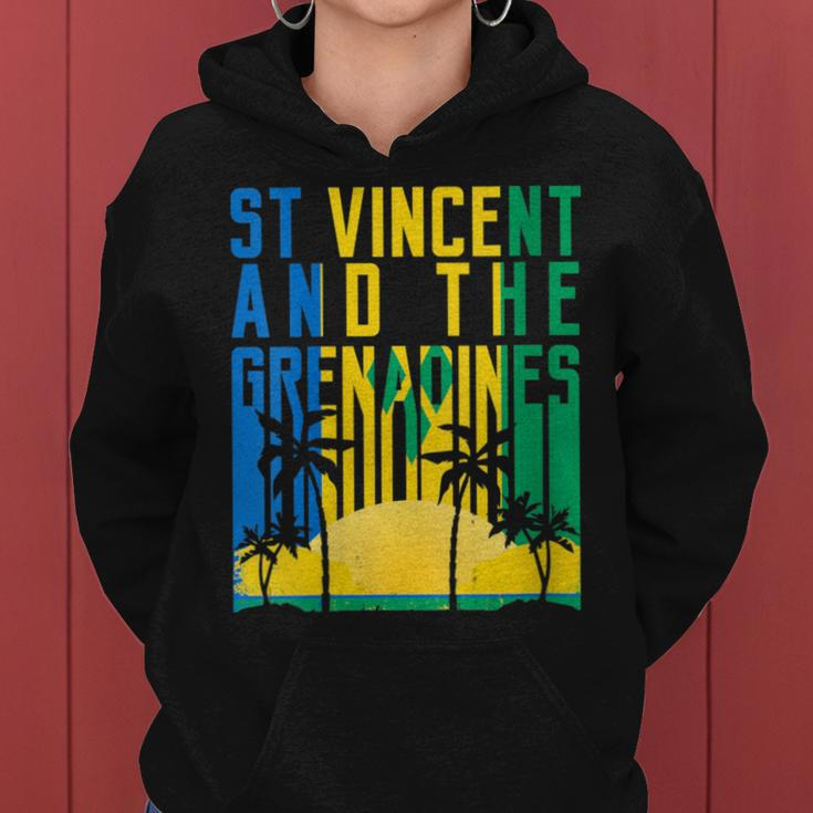 St Vincent And The Grenadines Retro 70S 80S Vintage Women Hoodie