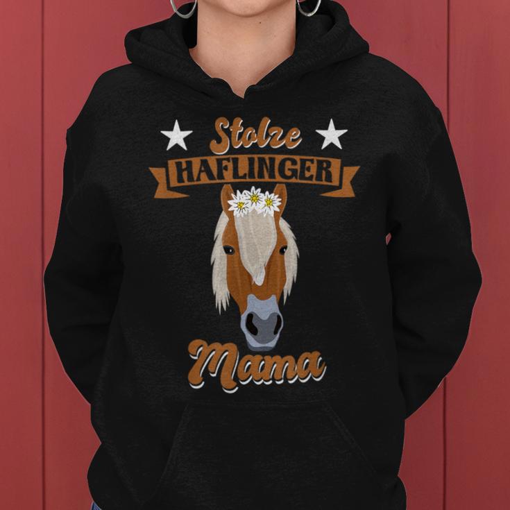 Stolze Haflinger Mama Für Pferdede Mamas Kapuzenpullover für Damen