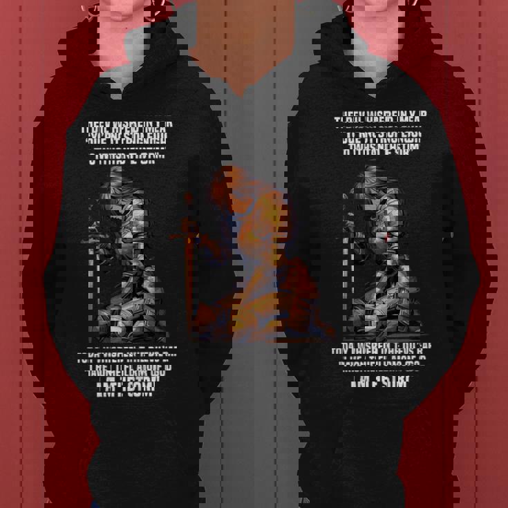 I Am The Storm Armor Of God Prayer Warrior Christian Woman Women Hoodie