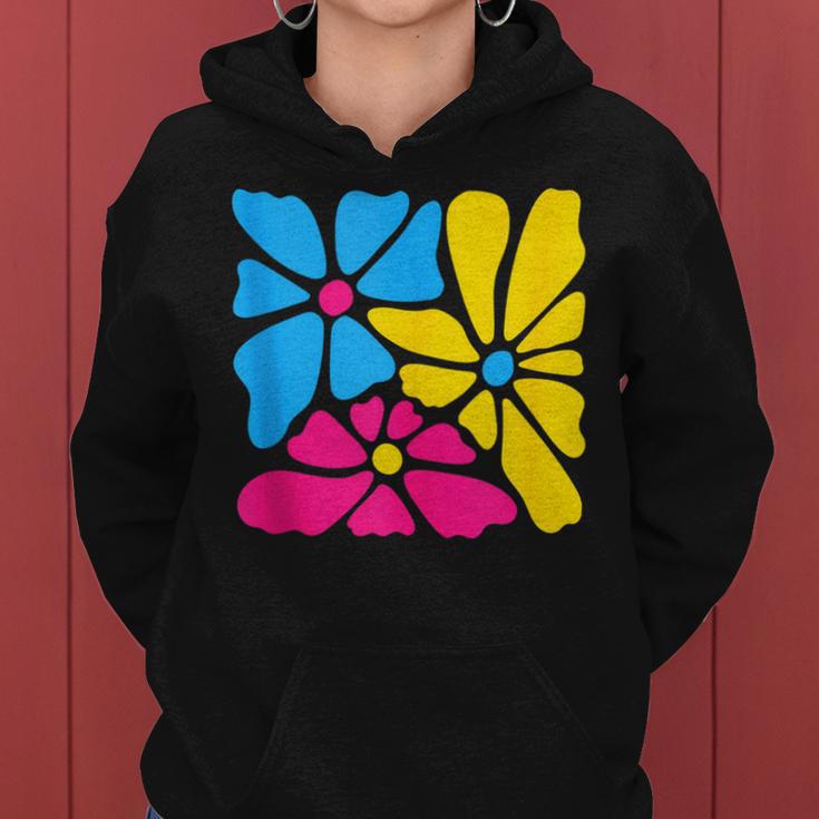 Subtle Pansexual Flower Floral Pan Pride Month Lgbtq Plant Women Hoodie