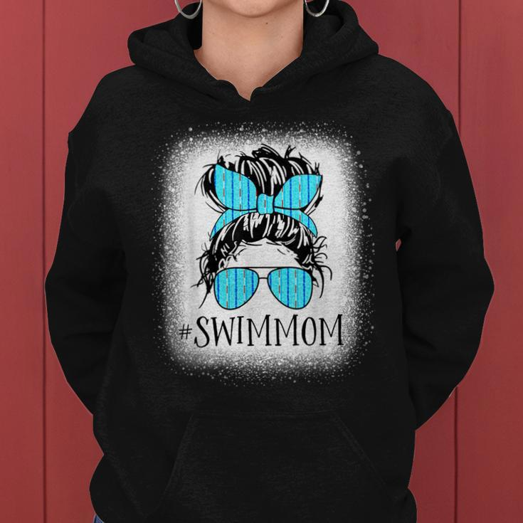 Swim Mom Messy Bun Bleached Mother's Day Women Hoodie