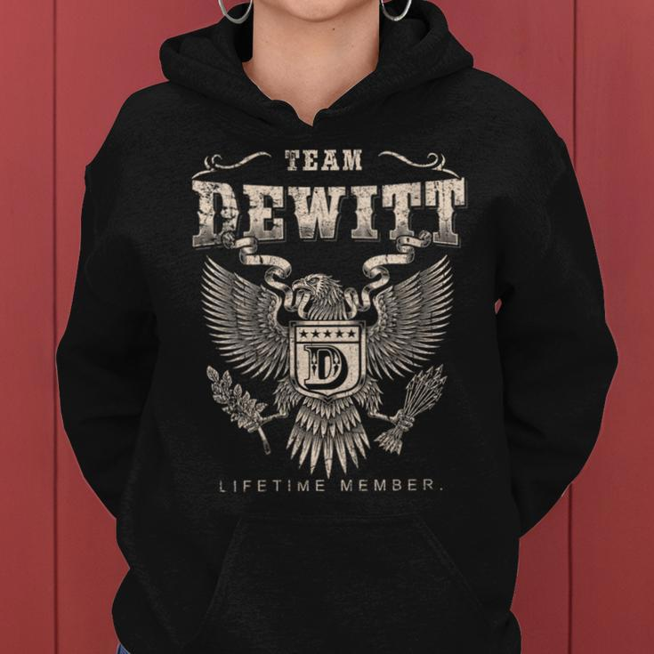 Team Dewitt Family Name Lifetime Member Women Hoodie