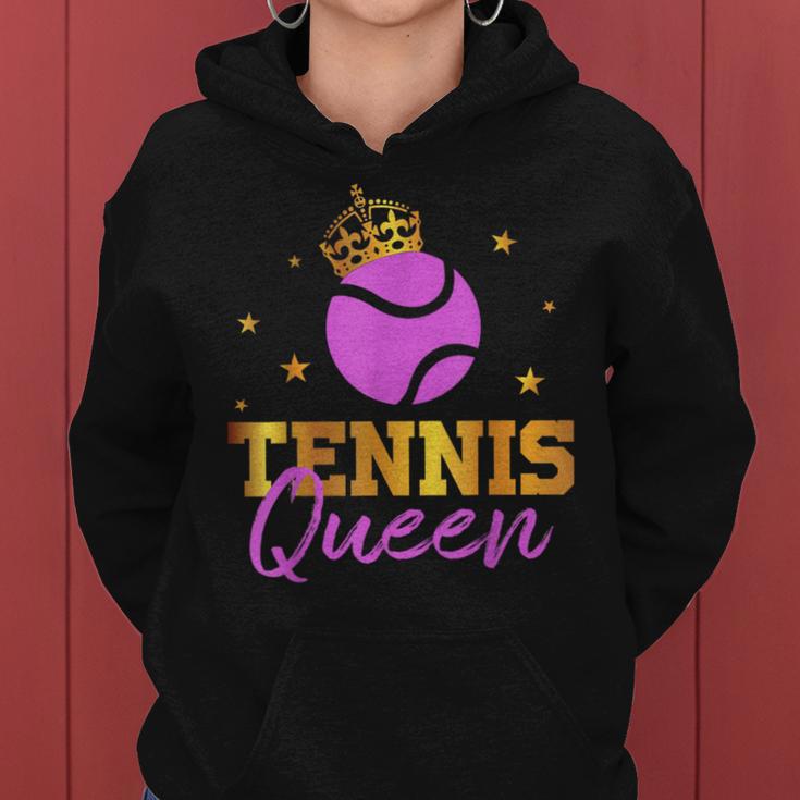 Tennis Queen Tennis Player Athletes Women's Kapuzenpullover für Damen