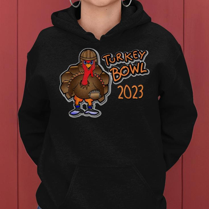 Turkey Bowl 2023 Thanksgiving Day Football Game Women Hoodie