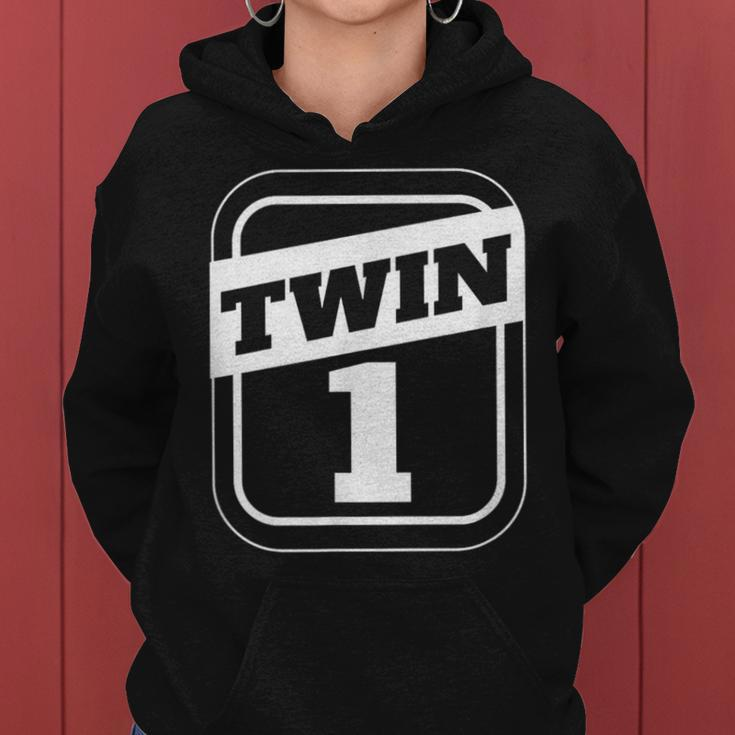 Twin 1 Twin 2 Twins Boys Twins Girls Matching Women Hoodie