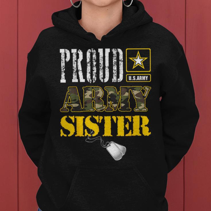 US Army Proud Us Army Sister Military Pride Women Hoodie