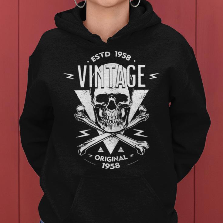 Vintage 1958 Limited Edition Bday 1958 Birthday Women Hoodie