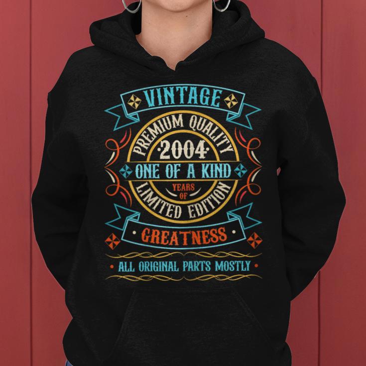 Vintage 2004For Retro 2004 Birthday Women Hoodie