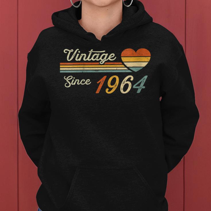 Vintage Born In 1964 Birthday Ladies Women Hoodie