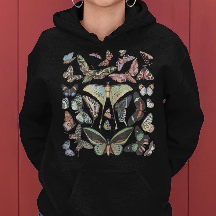 Vintage Butterfly And Moth Cute Graphic For Teacher Womens Women Hoodie