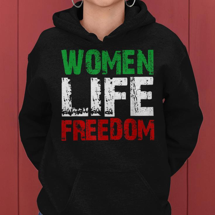 Vintage Life Freedom Distressed Political Free Iran Women Hoodie