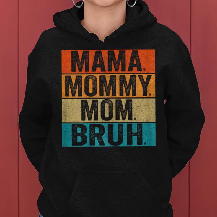 Vintage Mama Mama Mama Bruh Lustig Muttertag Kapuzenpullover für Damen