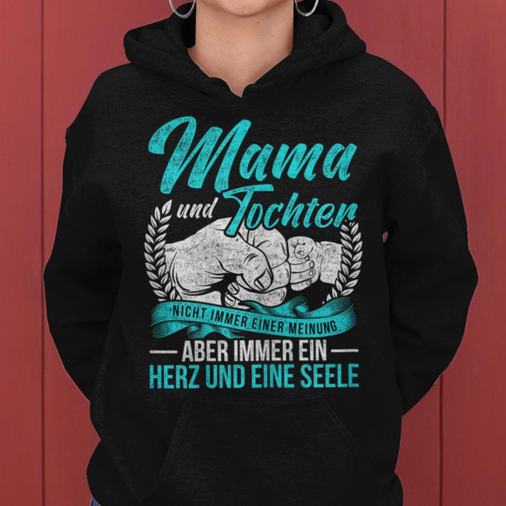 Vintage Mama Mother And Daughter Nicht Always Eine Meinung Kapuzenpullover für Damen