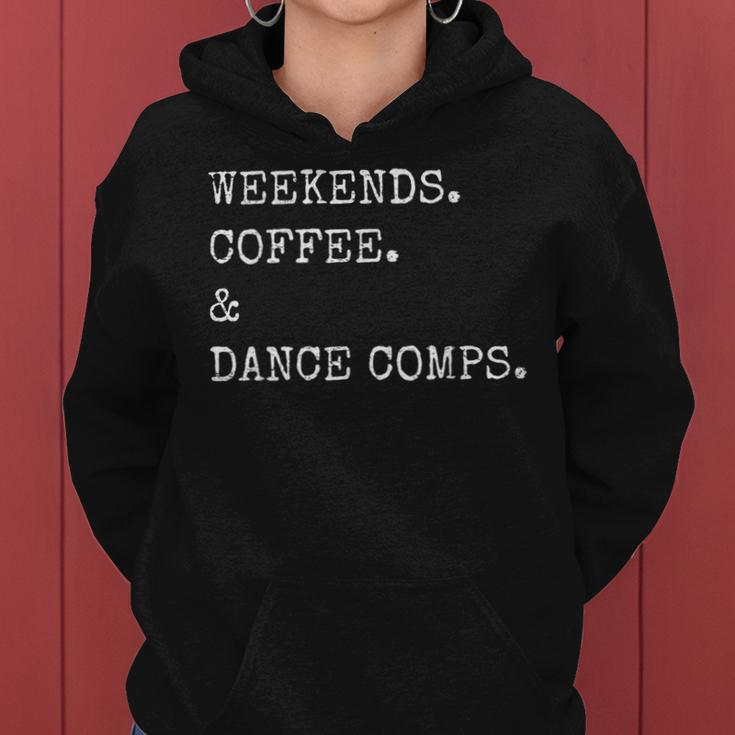 Vintage Retro Weekends Coffee And Dance Comps Women Hoodie
