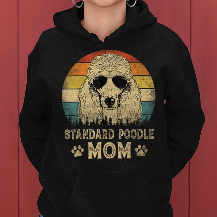Vintage Standard Poodle Mom Dog Lovers Mother's Day Women Hoodie