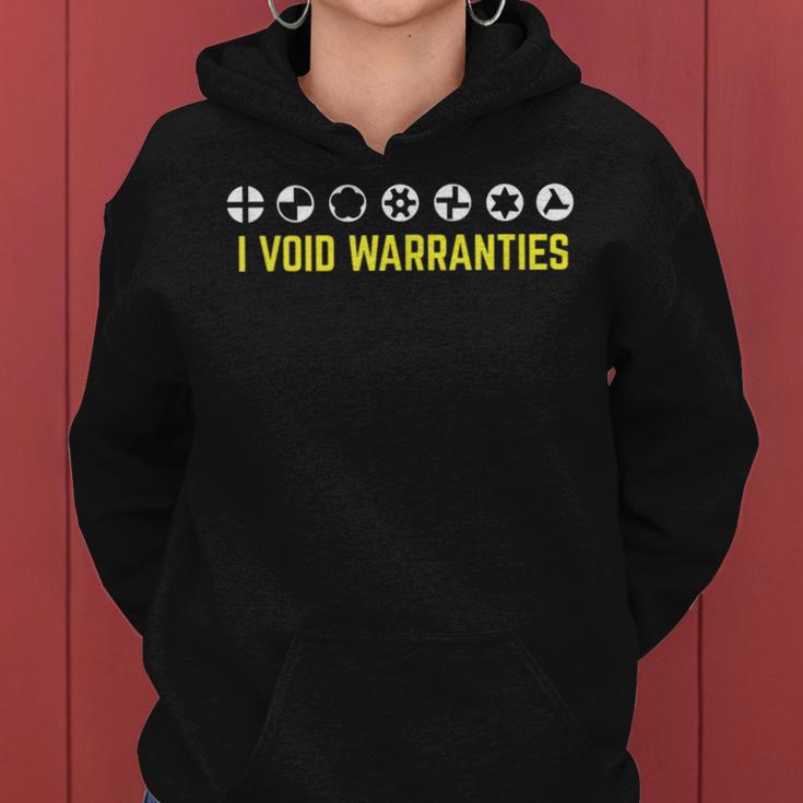 I Void Warranties Sarcastic Auto Repair Women Hoodie