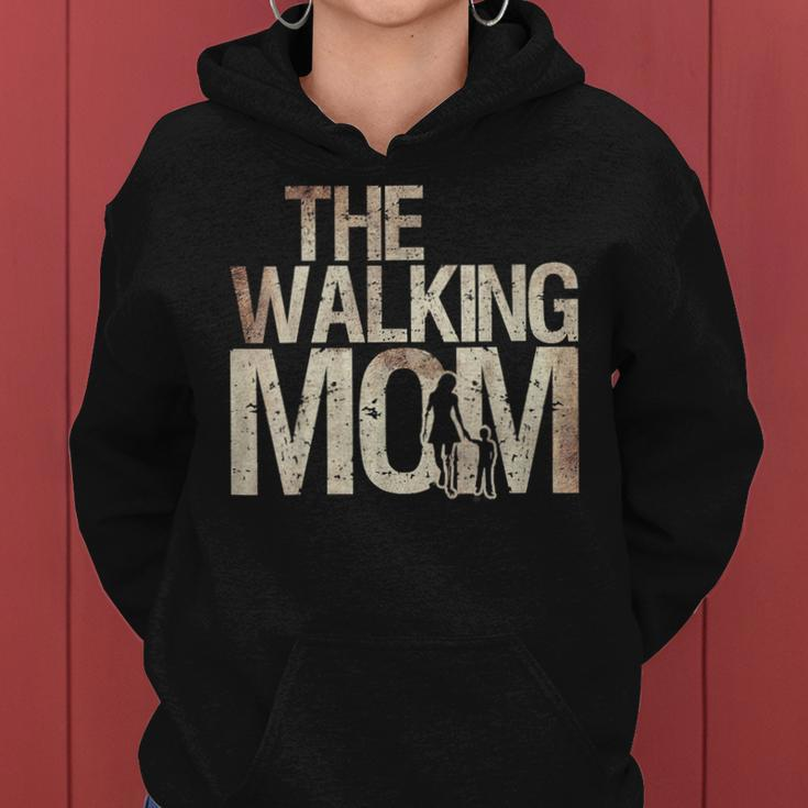 Walking Mom Zombie Woman And Kid Mother's Day Women Hoodie