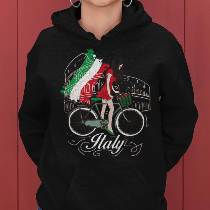 When In Rome Beautiful Woman Italy Women Hoodie