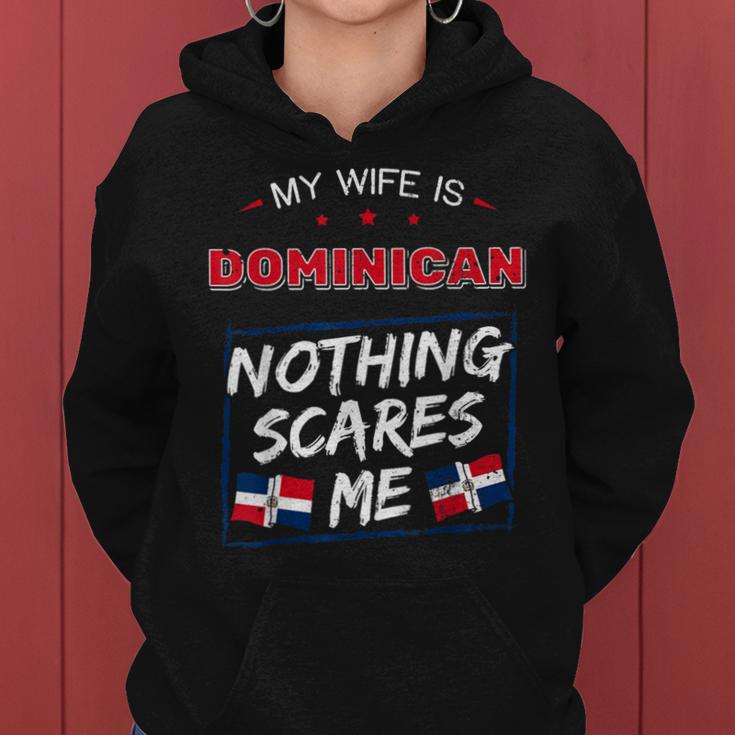 My Wife Is Dominican Republic Heritage Roots Flag Pride Women Hoodie