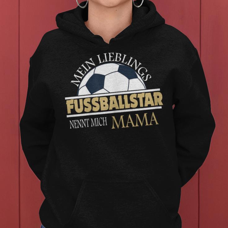 Women's Mein Lieblings Football Star Nennt Mich Mama My Lieblings Kapuzenpullover für Damen