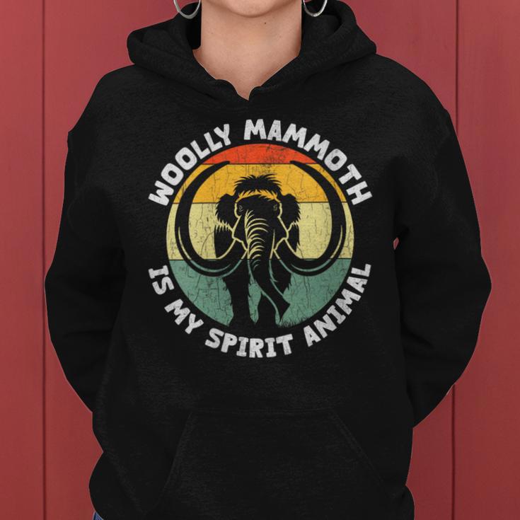 Woolly Mammoth Is My Spirit Animal Vintage Women Hoodie