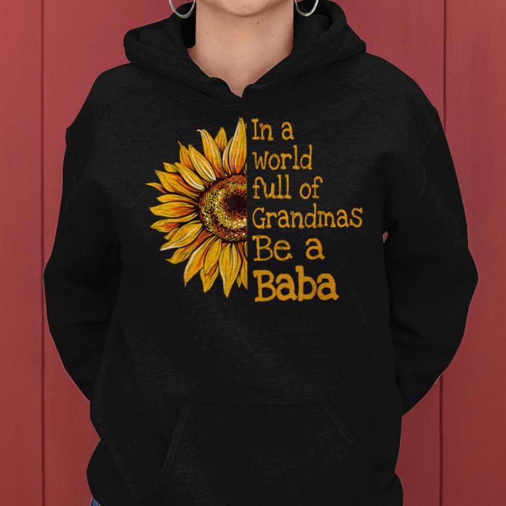 In A World Of Grandmas Be A Baba Polish Serbian Grandma Women Hoodie