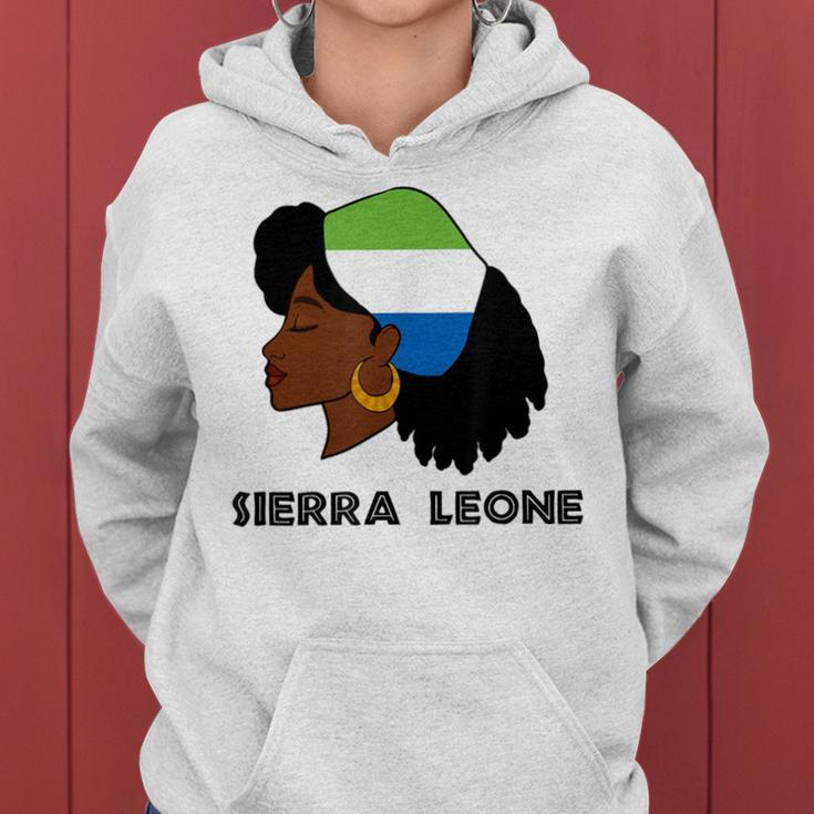 Afro Woman Sierra Leone Flag African Women Hoodie