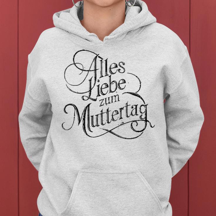 Alles Liebe Zum Muttertag Mama Lustiger Muttertags Kapuzenpullover für Damen