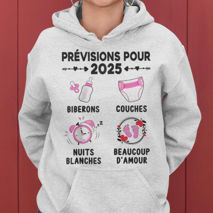 Annonce Grossesse Idée Cadeau Bientôt Futur Papa Maman 2025 Raglan Kapuzenpullover für Damen