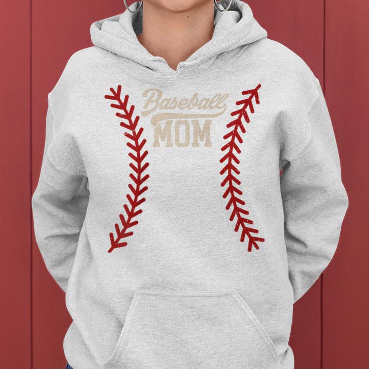 Ball Mama Baseball Softball Mama Damen Raglan Kapuzenpullover für Damen