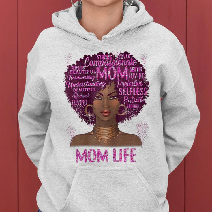 Black Woman Mom Life Mom African American Happy Women Hoodie