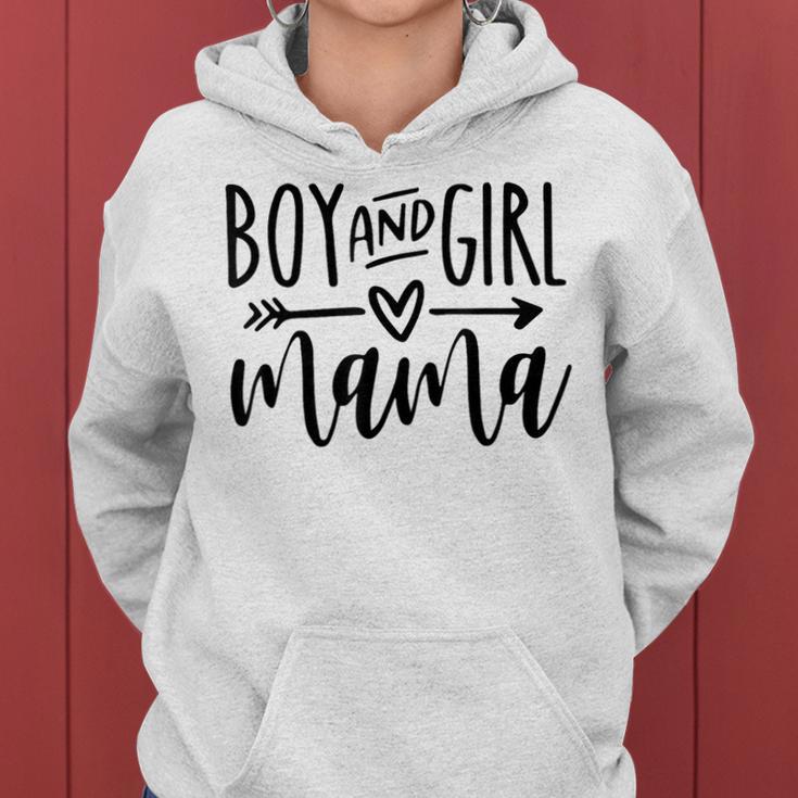 Boy And Girl Mama Mom Of Two Mommy Mother's Day Women Women Hoodie