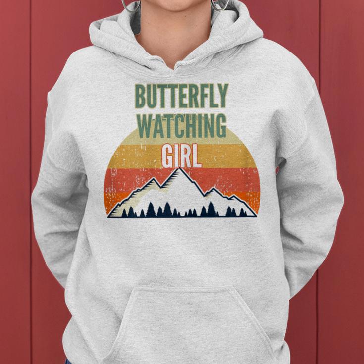 Butterfly Watching For Women Butterfly Watching Guy Women Hoodie