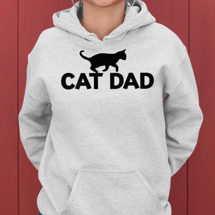 Cat Dad Cat Cute Cat Fathers Day Women Hoodie