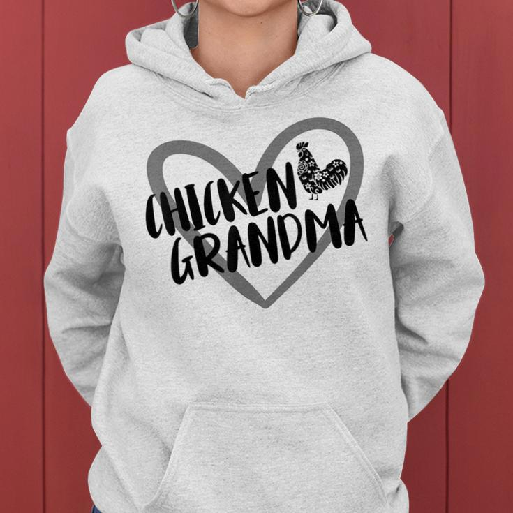 Chicken Grandma Heart Farmer Chicken Lover Women Hoodie