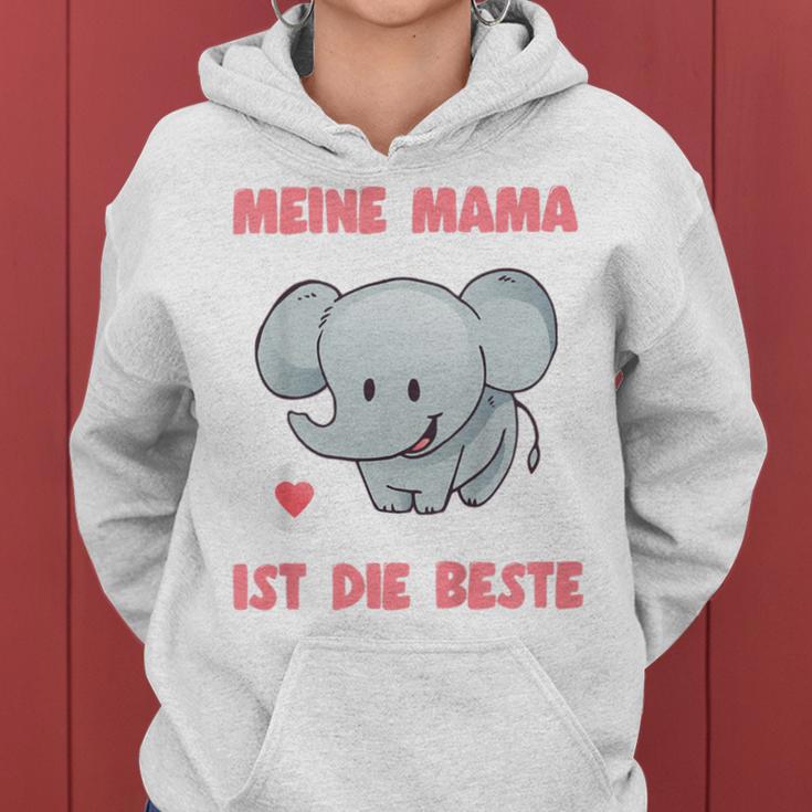 Children's Elephant Meine Mama Ist Die Beste Kapuzenpullover für Damen