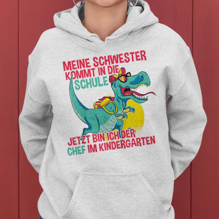 Children's Meine Schwester Kommt In Die Schule Jetzt Bin Ich Der Chef Kapuzenpullover für Damen